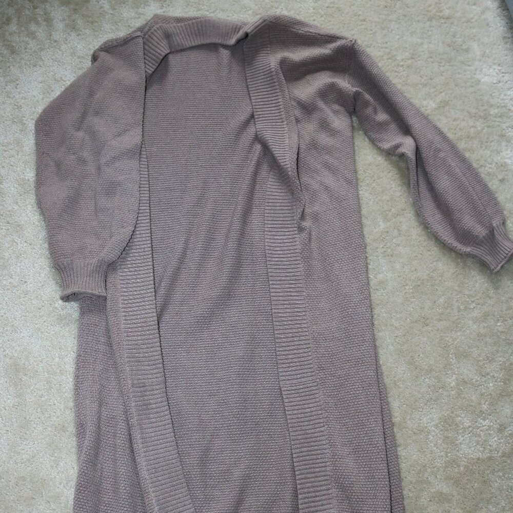 Elegant Women's Brown Cardigan Sweater